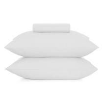 Jogo Cama Simples Altenburg 3pc Liso Toque Acetinado Branco