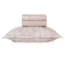 Jogo Cama Solteiro 160 Fios Karsten Prisma Rosa Jogo Cama Solteiro 160 Fios Karsten Prisma Rosa