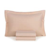 Jogo Cama Solteiro 3 Pcs Algodão 200 Fios Tom Rose Karsten Jogo Cama Solteiro 3 Pcs Algodão 200 Fios Tom Rose Karsten