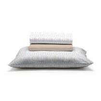 Jogo Cama Solteiro 3Pc Alg.150F Bege 7972 Estamparia Jogo Cama Solteiro 3Pc Alg.150F Bege 7972 Estamparia