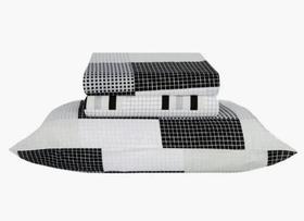 Jogo Cama Solteiro Duplo 3 Peças Realce 140 Fios Macio