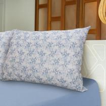 Jogo Cama Solteiro Fronha 100% Algodão Florianopolis 2 Pçs