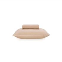 Jogo Cama Solteiro Ítan 100% Algodão Salmão e Branco Karsten Jogo Cama Solteiro Ítan 100% Algodão Salmão e Branco Karsten
