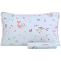 Jogo Cama Solteiro Malha Altenburg Infantil 02 Pçs Mar Magia