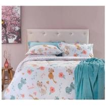 Jogo Cama Solteiro Malha C/3 Peças Linha Fluffy Sofisticata