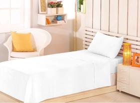 Jogo Cama Solteiro Premium Plus 100%Algodão Branco Admirare Jogo Cama Solteiro Premium Plus 100%Algodão Branco Admirare