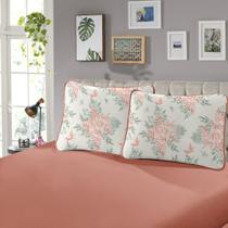 Jogo Cama Solteiro SBX Rubi Malha Helena Salmão Jogo Cama Solteiro SBX Rubi Malha Helena Salmão