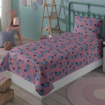 Jogo Cama Solteiro Stitch Disney Personagem Estampado140x220