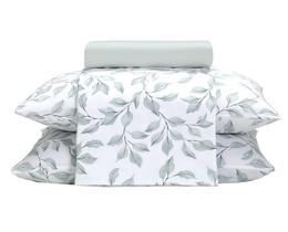Jogo Cama Valesca Dohler Queen 150 Fios 100% Algodão 4 Peças