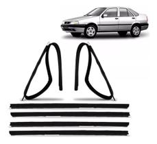 Jogo canaleta + pestanas externas porta dianteira + traseira tempra 96 a 98 tempra sw 96 a 99 tipo 96 a 97 4 portas