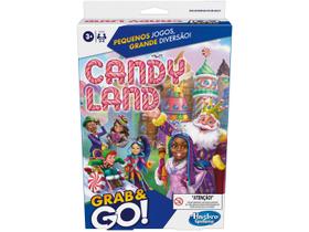 Jogo Candy Land Tabuleiro Grab and Go Hasbro