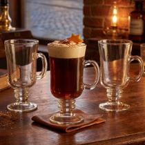 Jogo caneca vidro cappucino 3pcs x 300ml - Niazitex