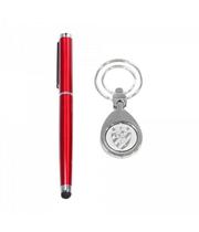 Jogo Caneta De Metal Touchscreen Com Chaveiro - Sport Club