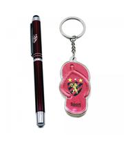 Jogo Caneta Metal Touch Screen Chaveiro Chinelo - Sport