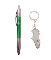 Jogo Caneta Roller Ball De Metal Com Chaveiro Fluminense