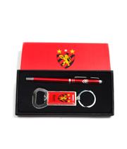 Jogo Caneta Roller Ball Touchscreen Com Chaveiro Abridor De Garrafa Sport Club