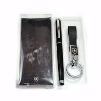 Jogo Caneta Touchscreen De Metal Com Chaveiro - Botafogo
