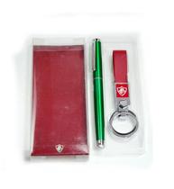 Jogo Caneta Touchscreen De Metal Com Chaveiro Fluminense