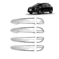 Jogo Capa Aplique Maçaneta Tuning C4 Cactus 2018 2019 2020 2021 2022 2023 Cromado Espelhado - 4 Portas