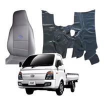 jogo Capa Banco Caminhao Hyundai Hr + Tapete assoalho vinil