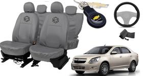 Jogo Capa Bancos + Volante Cobalt 2011-2016 Luxo
