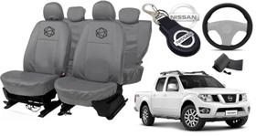 Jogo capa couro cinza Frontier 2015-2020 encaixe perfeito