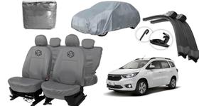 Jogo capa couro cinza Spin + brinde limpador