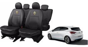 Jogo capa couro Clio 18-23 proteção reforçada sujeira líquidos Jogo capa couro Clio 18-23 proteção reforçada sujeira líquidos