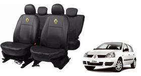 Jogo capa couro Clio 1990-2012 proteção sujeira líquidos resistente