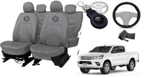 Jogo capa couro Hilux 13-16 com brinde exclusivo Jogo capa couro Hilux 13-16 com brinde exclusivo