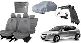 Jogo capa couro i30 + brinde exclusivo de limpeza