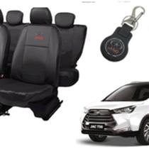 Jogo capa couro Jac T50 2020 a 2024 + detalhe vermelho
