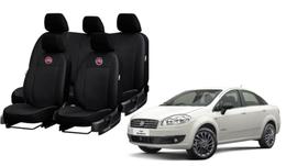 Jogo capa couro Linea 08-16 proteção reforçada contra sujeira