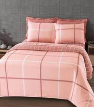Jogo Capa De Edredom Casal 3 Peças Lar E Lazer Rosa Jogo Capa De Edredom Casal 3 Peças Lar E Lazer Rosa