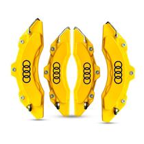 Jogo Capa De Pinça Universal Para Audi Amarela + Cola