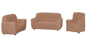 Jogo Capa De Sofá Protetora 3,2 E 1 Lugares King Elasticada Malha Gel