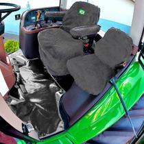 Jogo Capa Operador e Passageiro Banco Chinil Compatível Trator John Deere 6m