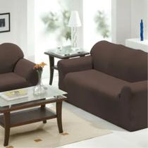 Jogo Capa Para Sofá 2 E 3 Lugares Tabaco Bene Casa