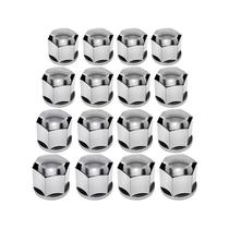 Jogo Capa Parafuso Roda Cromado Universal 19mm GM Fiat Ford