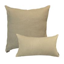 Jogo Capas de Almofada 50x50 e 30x50cm Suede Luxo Premium Ziper Invisivel Caqui