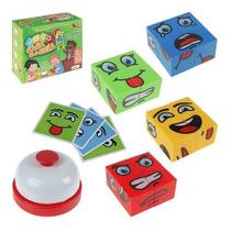 Jogo Cara Careta Brinquedo Educativo Cubos Carta Tabuleiro Jogo Cara Careta Brinquedo Educativo Cubos Carta Tabuleiro