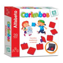 Jogo Carimbos Letras Alfabeto - 28 Peças - Pedagógico - Nig Brinquedos