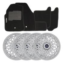 Jogo Carlota 14 Fiesta 2002 A 2011 Bbs 601ar Prata + Tapete