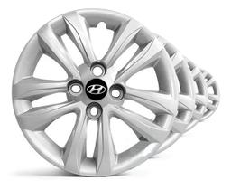 Jogo Carlota Aro 14 Hb20 Hatch e Sedan - 2016 a 2019 / Com Emblema