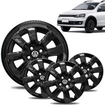 Jogo Carlota VW Saveiro 14/16 Aro 14 - PRETO BRILHANTE Jogo Carlota VW Saveiro 14/16 Aro 14 - PRETO BRILHANTE