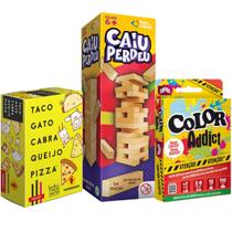Jogo Cartas Taco Gato Original Papergames Caiu Perdeu Color Addict Copag Kit Jogos Tabuleiro Mesa - COPAG/PAIS&FILHOS/PAPERGAMES