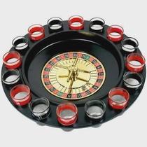 Jogo Cassino Roleta Shot Com 16 Copos De Vidro