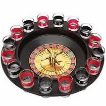 Jogo Cassino Shot Com Roleta 16 Copos Bebida Drink Destilado