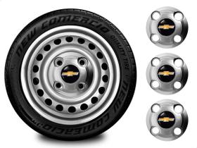 Jogo Centro De Roda De Ferro Miolo Cobalt Gm Chevrolet
