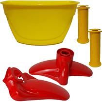 Jogo Cesta Aro 12 Manopla Para Lama Bike Nathor Cestinha